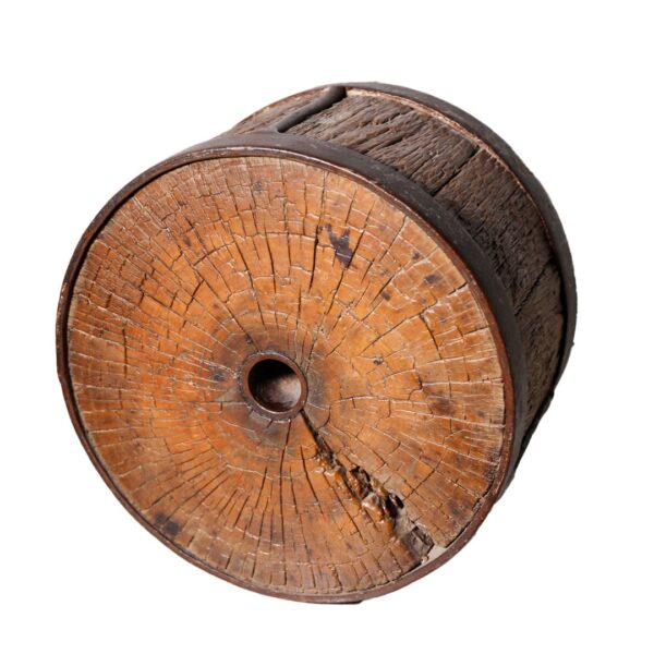 Escultura rueda madera WANDERS