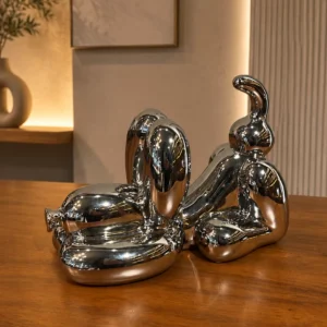 Puppy Silver Balloon