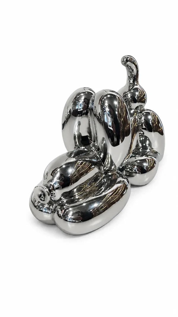 Puppy Silver Balloon